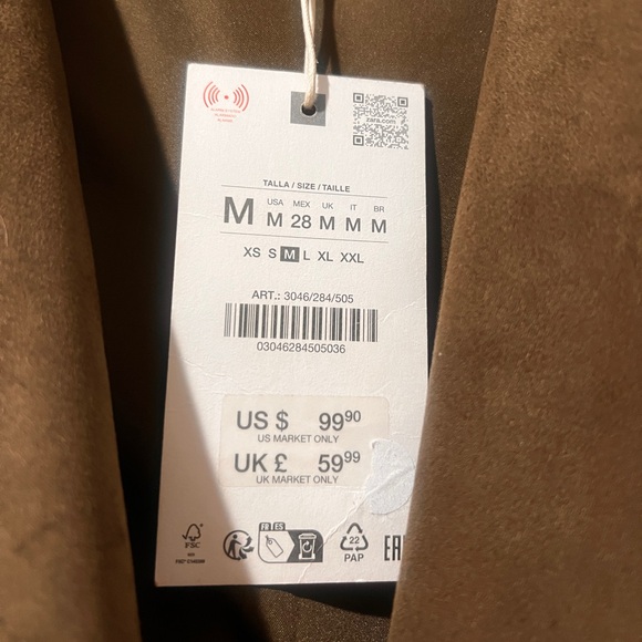 Zara suede oversized jacket - Picture 2 of 7